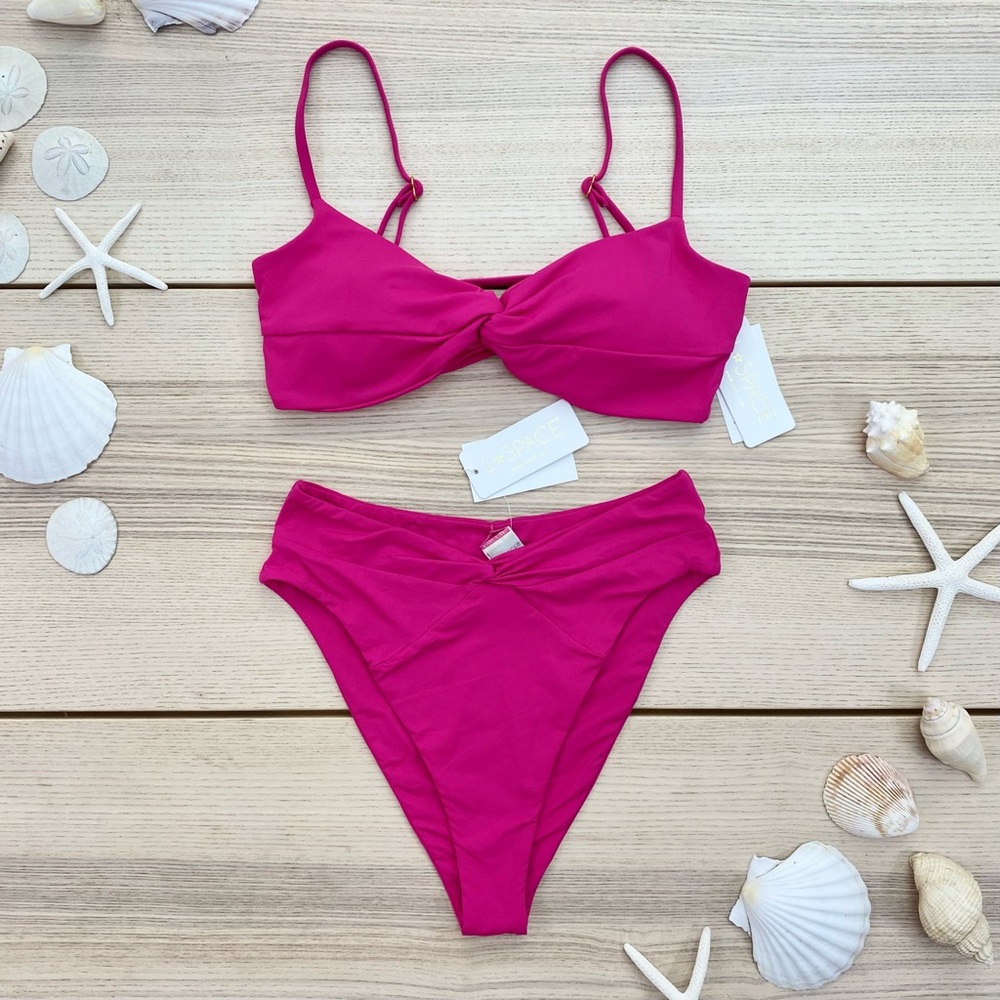 L*SPACE High Waist Bikini Set | Ringo Bikini Top + Nancy Lee Bottom | Size Med